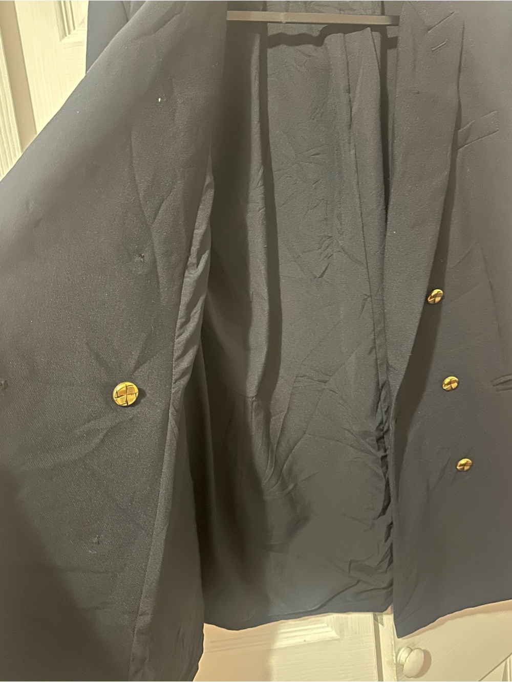 Tuckernuck Navy Double-Breasted Blazer with Gold Buttons - Picture 7 of 7